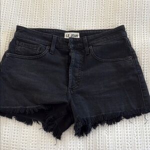 Le Jean Women's Black Denim Shorts